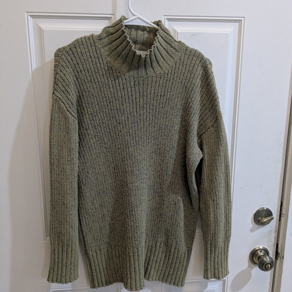 Free People Beach Mock Neck Ribbed Sweater - Picture 2 of 5